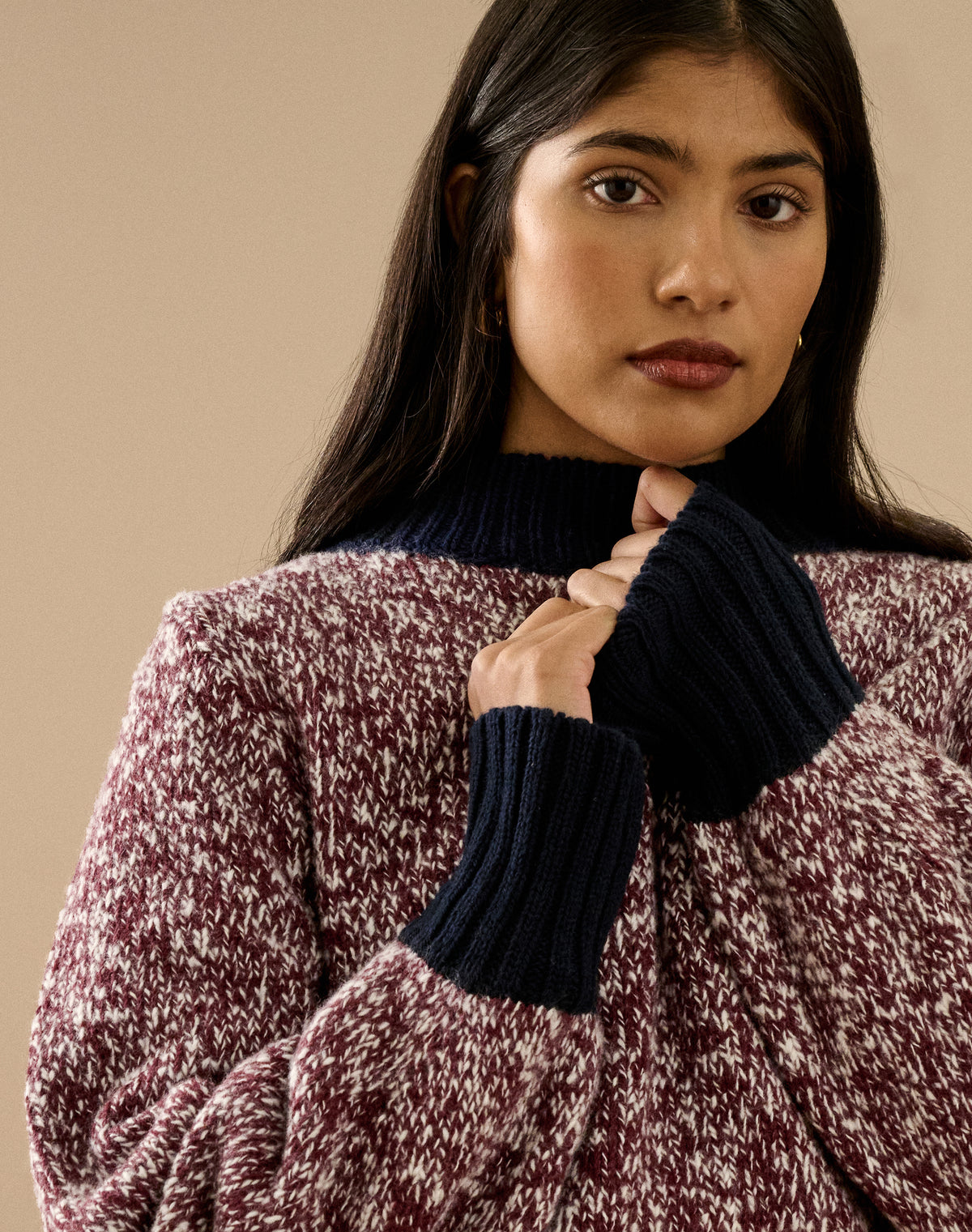 The Marl Colour Block Jumper