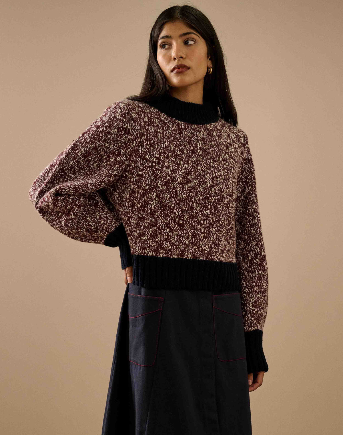 The Marl Colour Block Jumper