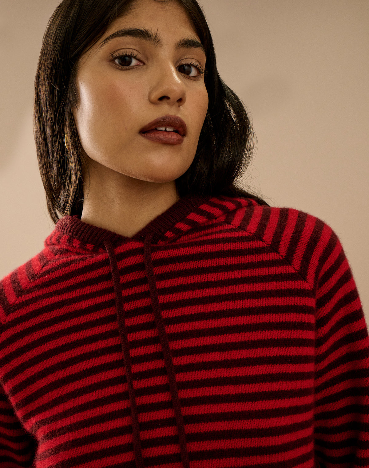 The Supersoft Lambswool Stripe Hoody