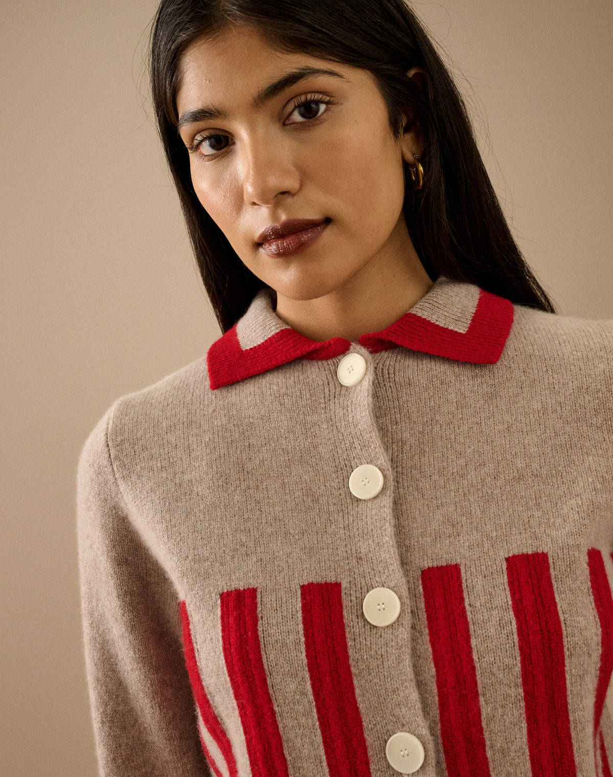 The Block Stripe Cardigan