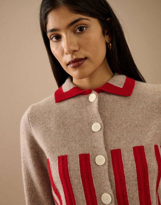 The Block Stripe Cardigan