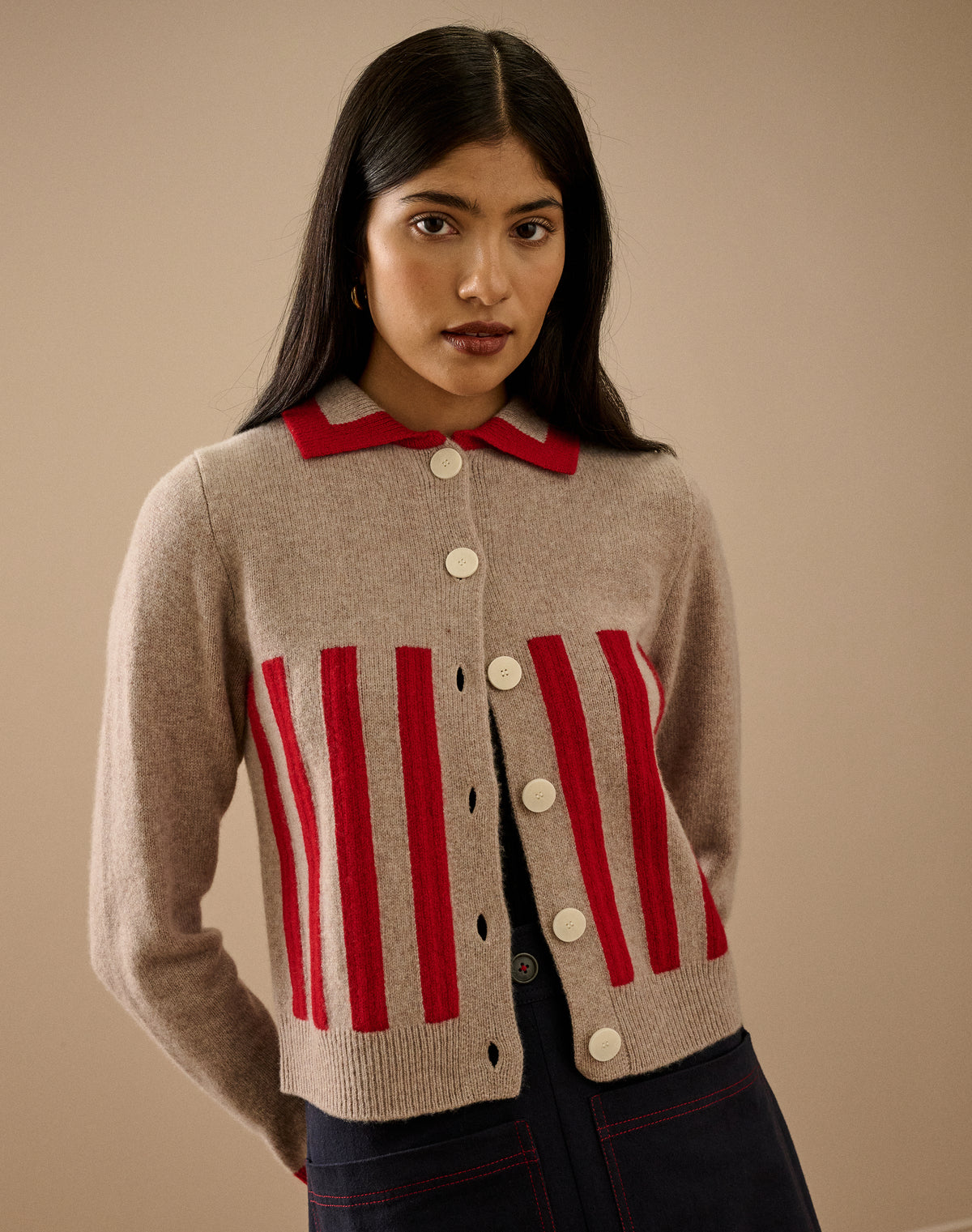 The Block Stripe Cardigan