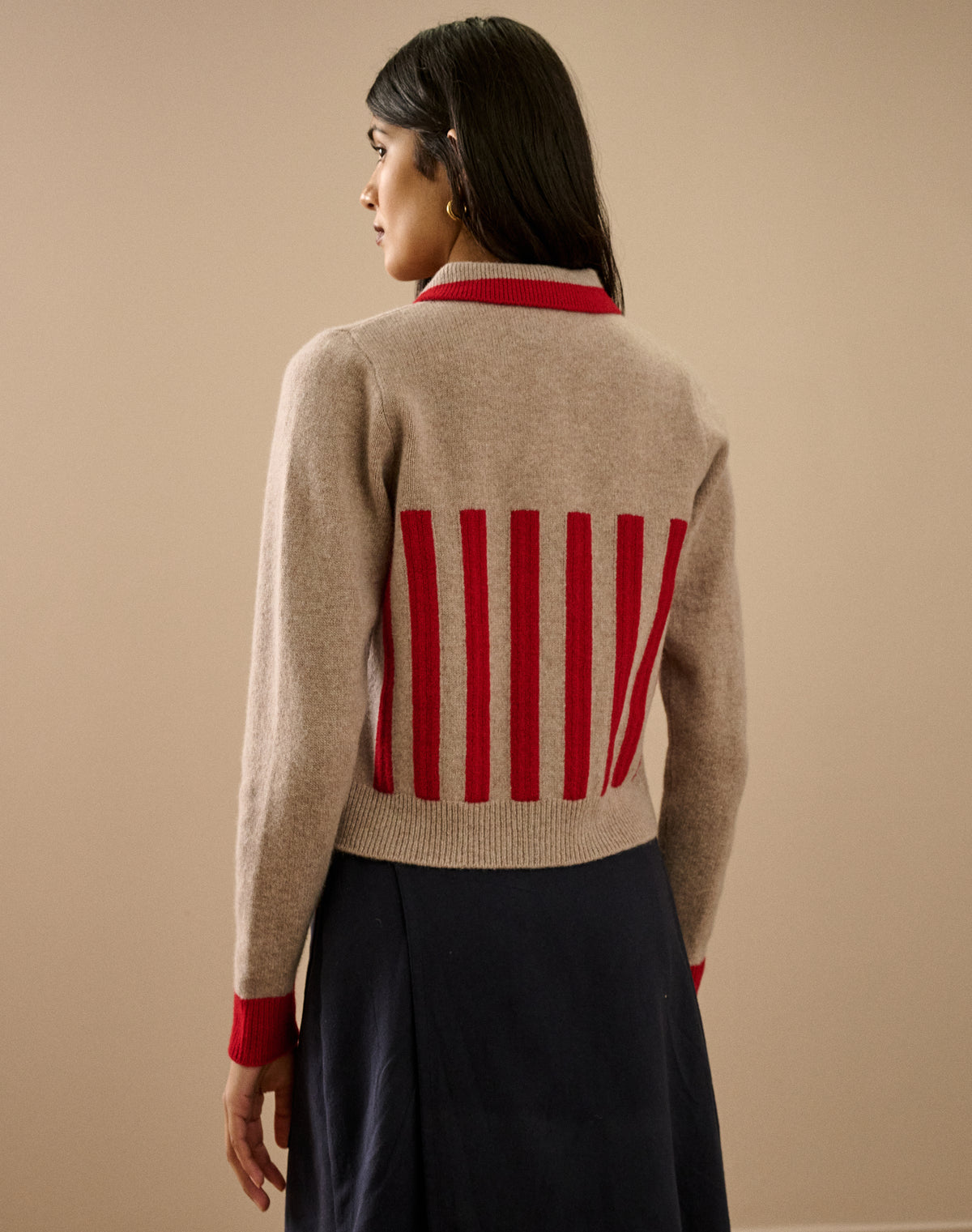 The Block Stripe Cardigan