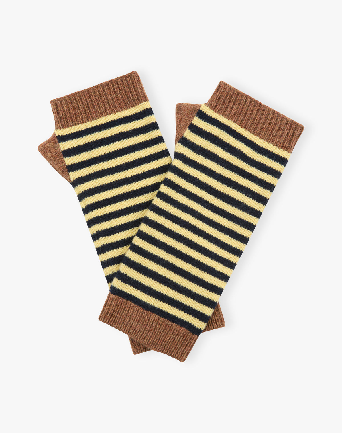 The Colour Block Stripe Wristwarmers