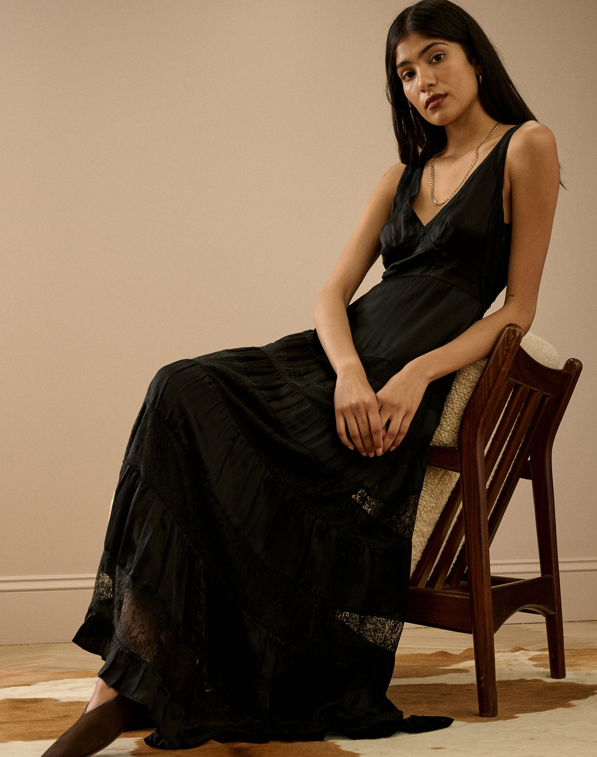 The Satin Lace Dress