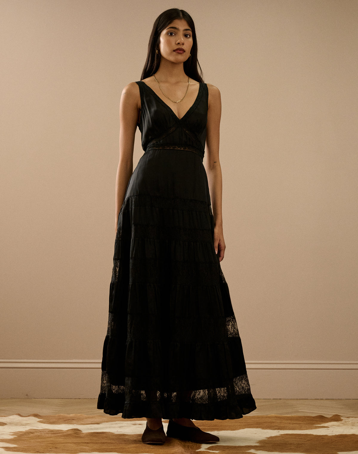 The Satin Lace Dress