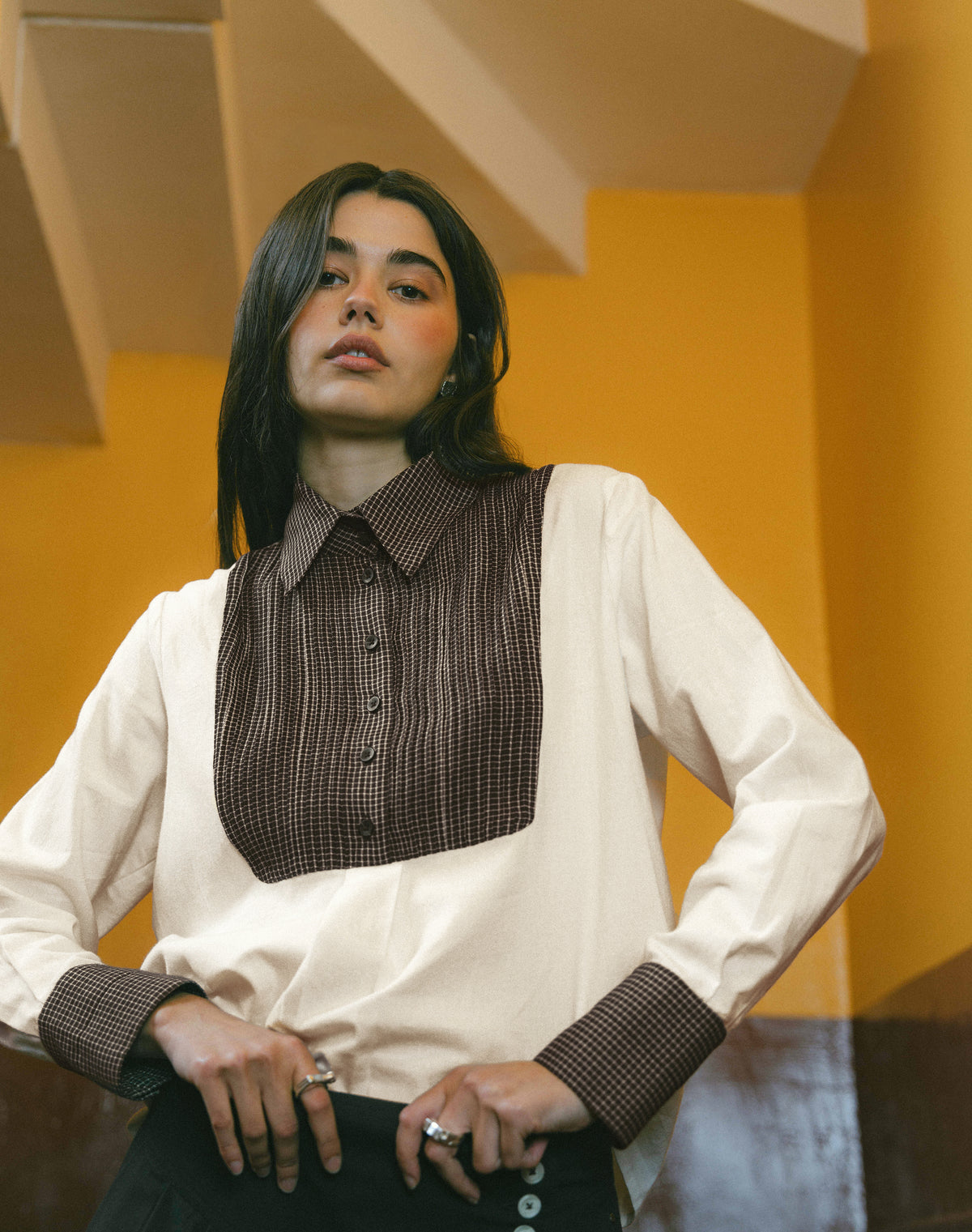The Patchwork Bib Shirt