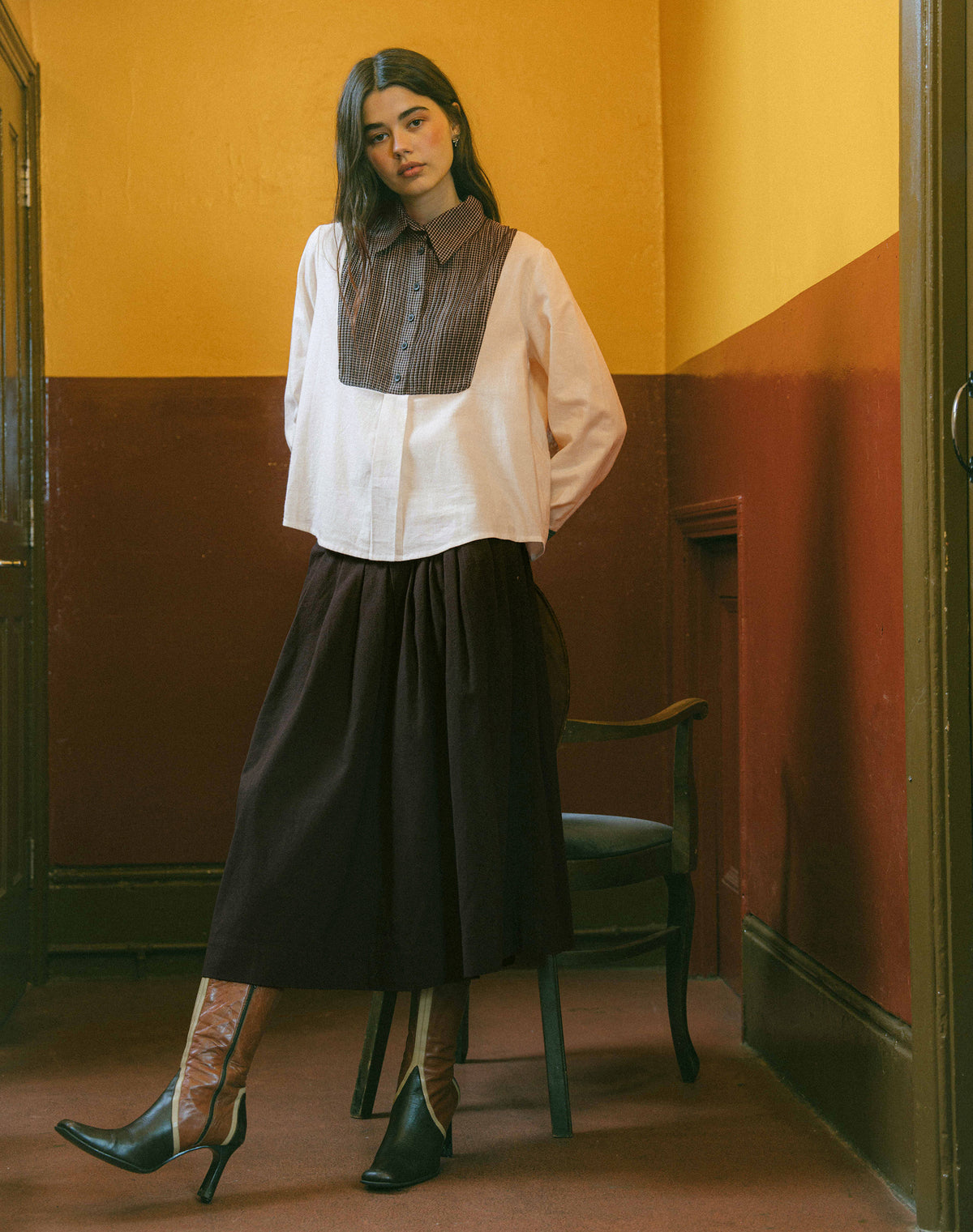 The Patchwork Bib Shirt