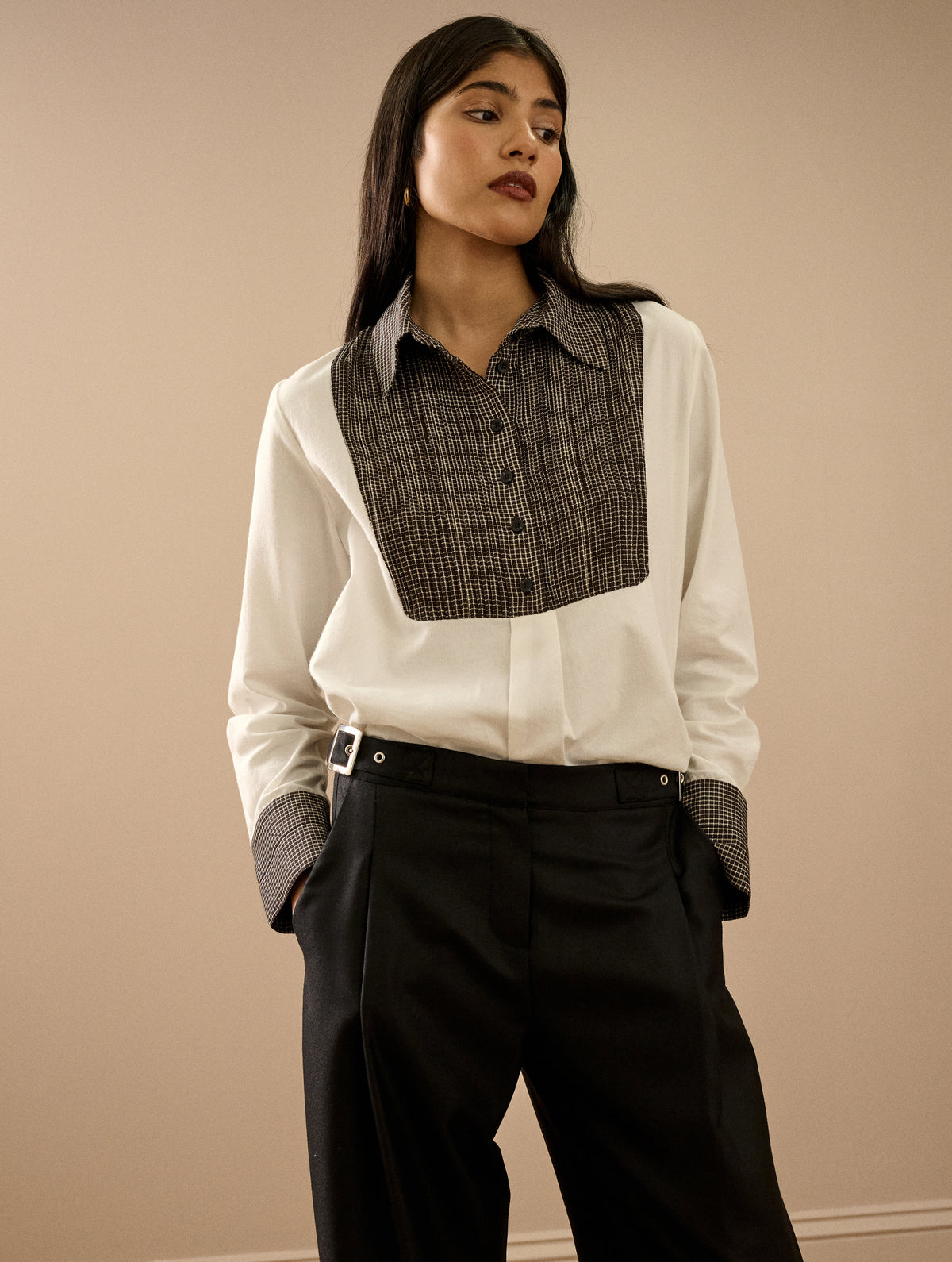 The Patchwork Bib Shirt