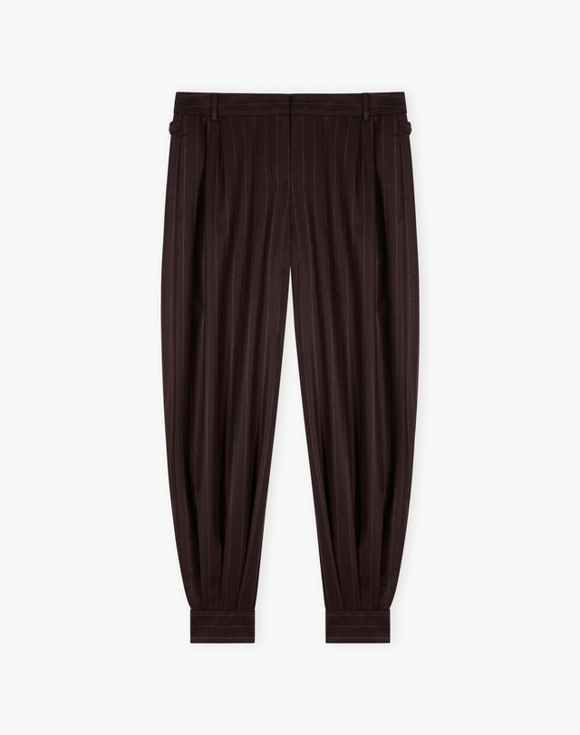 The Wool Pin Stripe Trousers