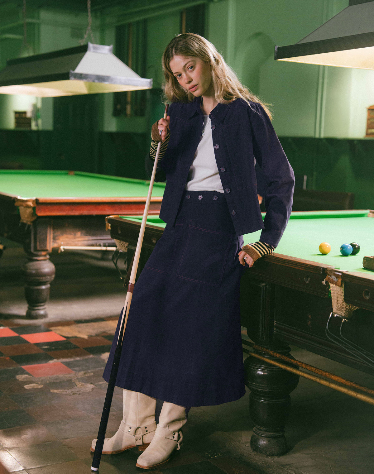 The Workwear Wrap Skirt
