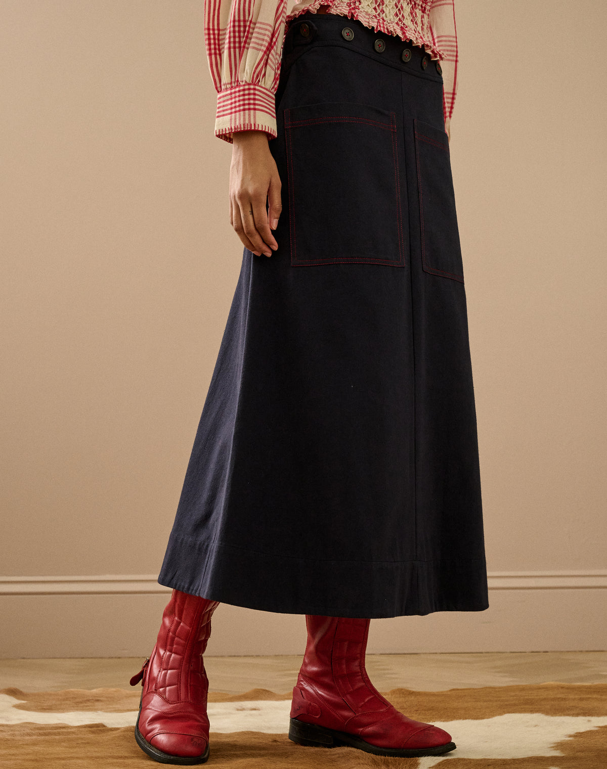 The Workwear Wrap Skirt