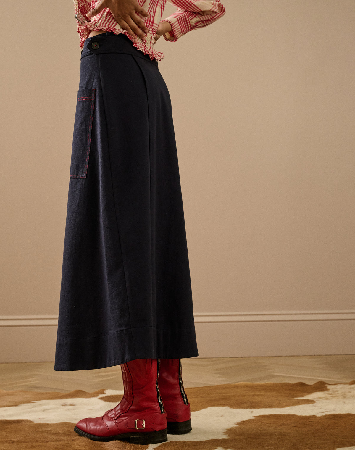 The Workwear Wrap Skirt