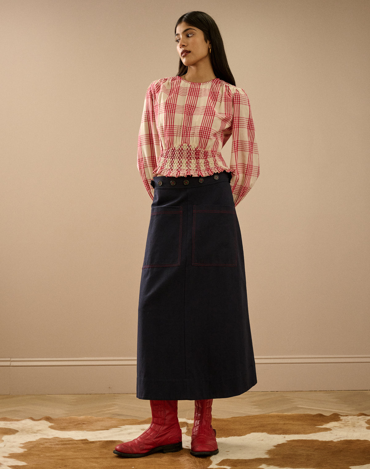 The Workwear Wrap Skirt