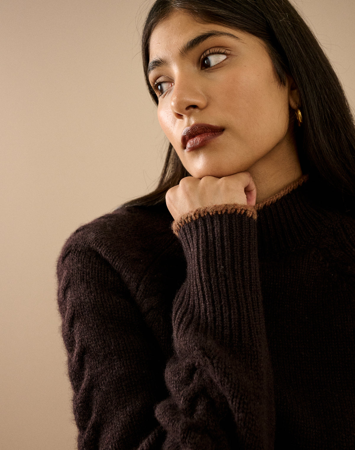 The Supersoft Lambswool Cable Jumper