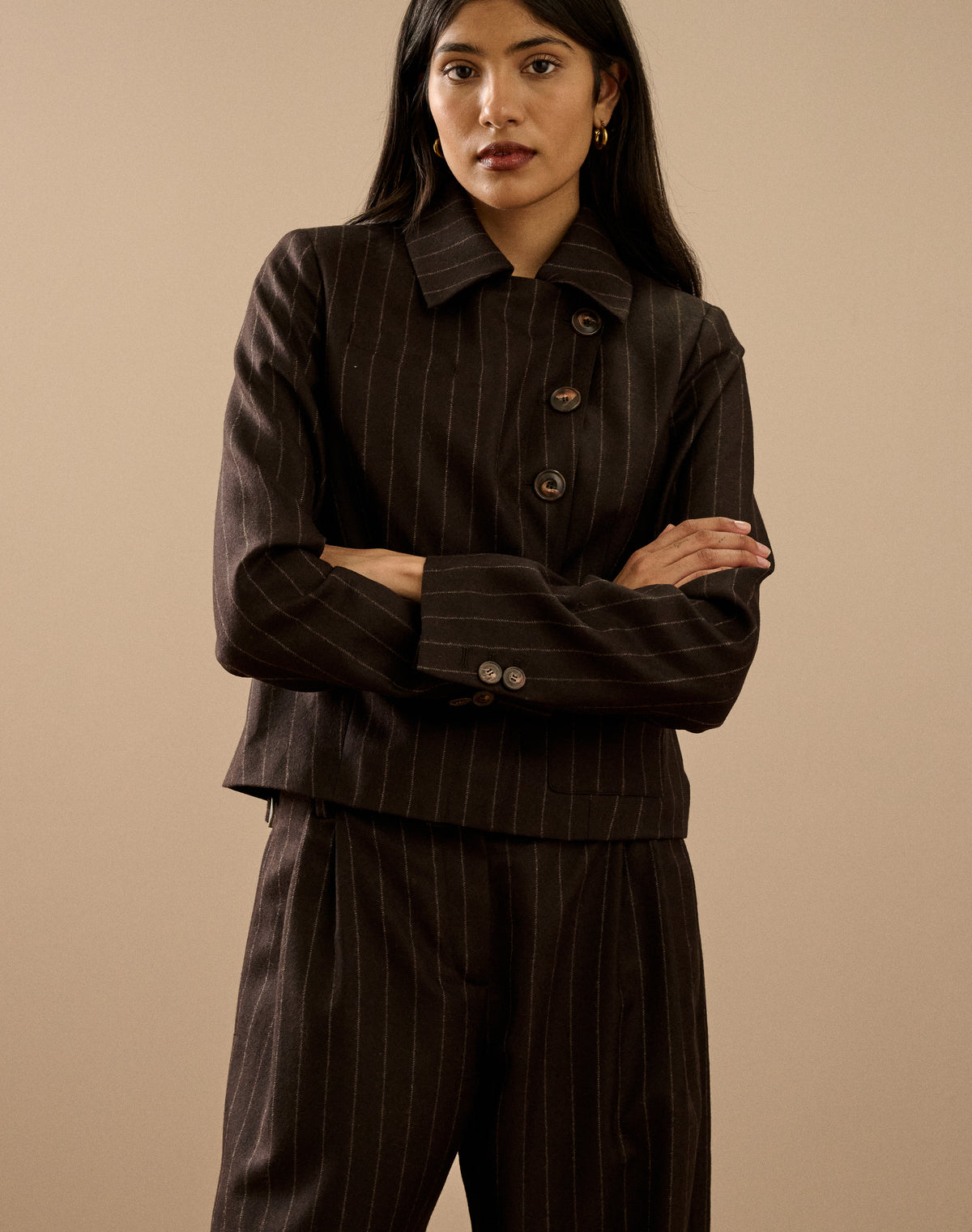 The Wool Pin Stripe Jacket