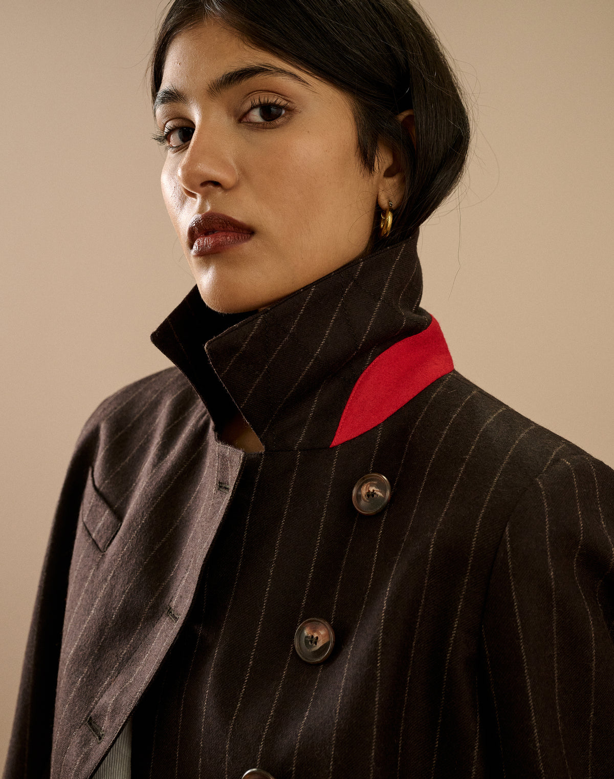 The Wool Pin Stripe Jacket