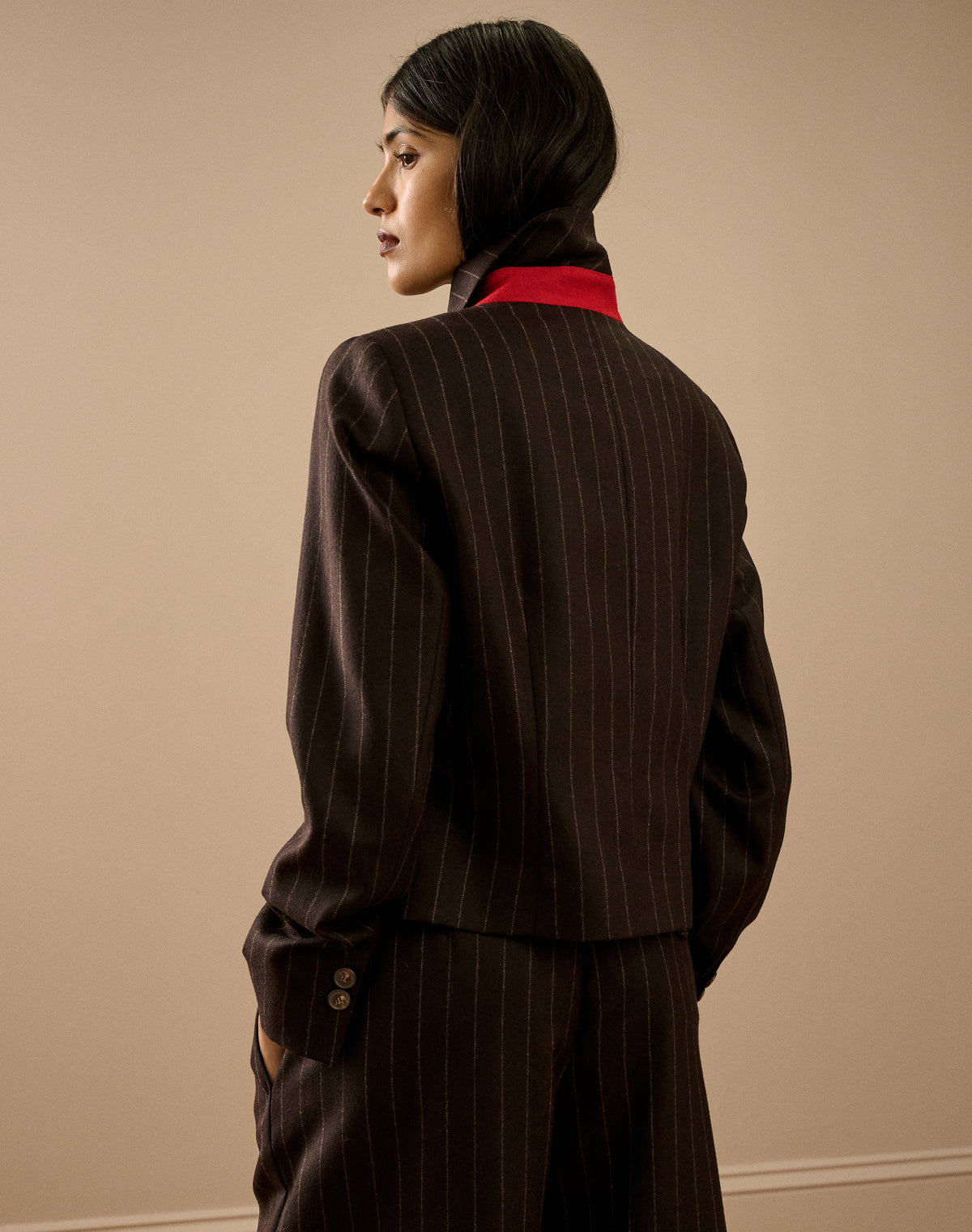 The Wool Pin Stripe Jacket