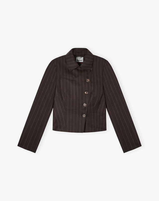 The Wool Pin Stripe Jacket