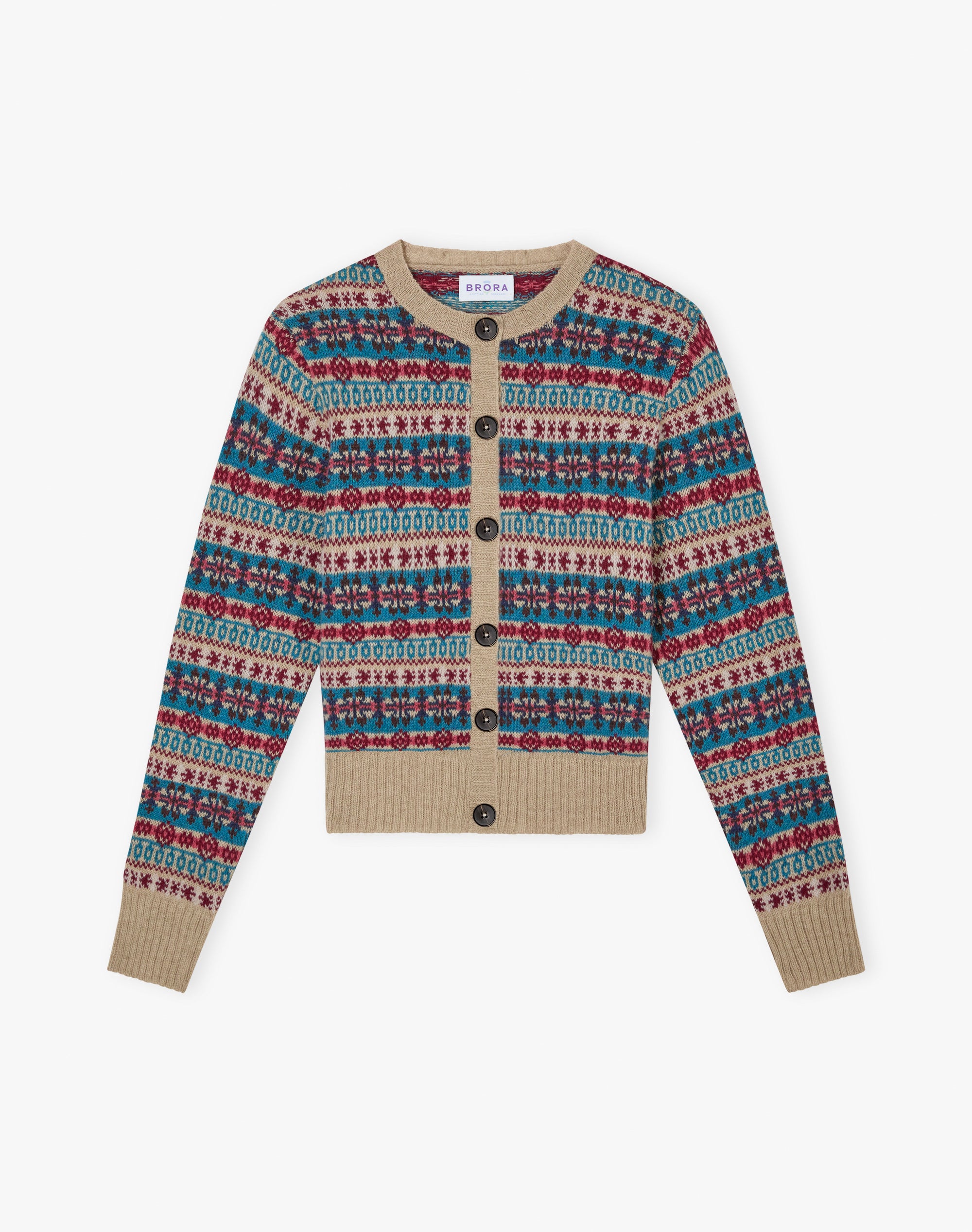 Merino Lambswool Fair Isle Cardigan