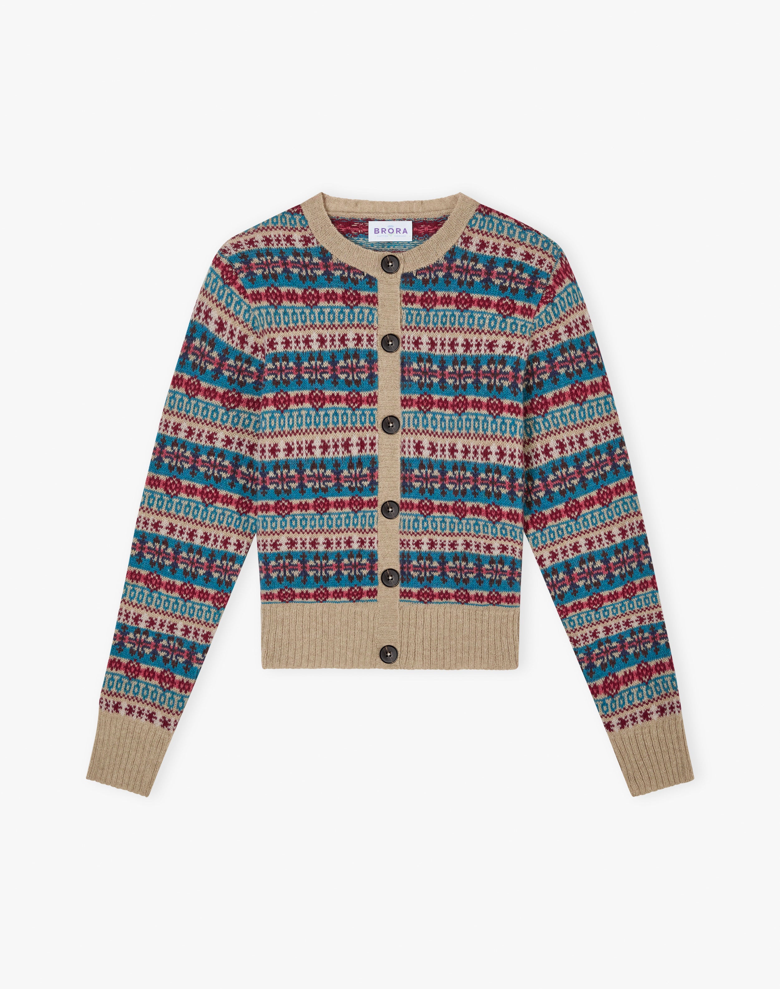 Merino Lambswool Fair Isle Cardigan