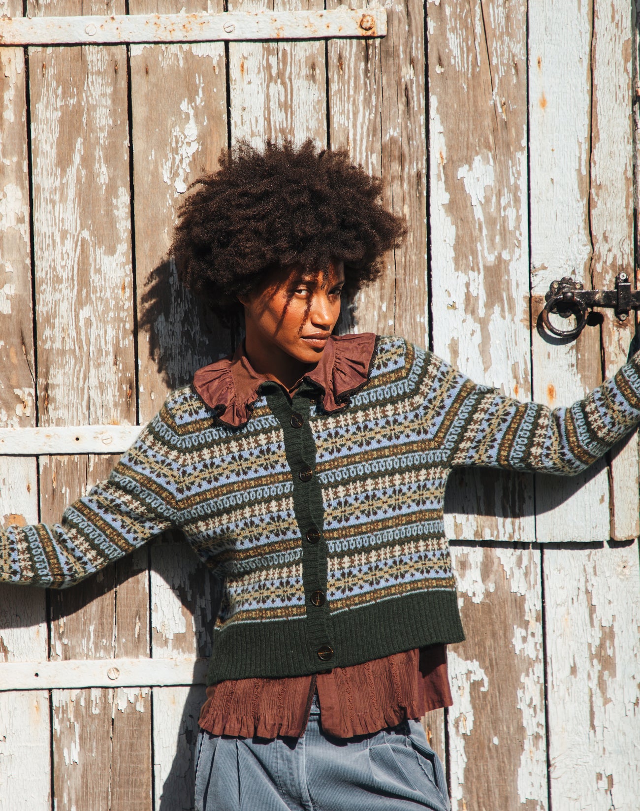 Merino Lambswool Fair Isle Cardigan