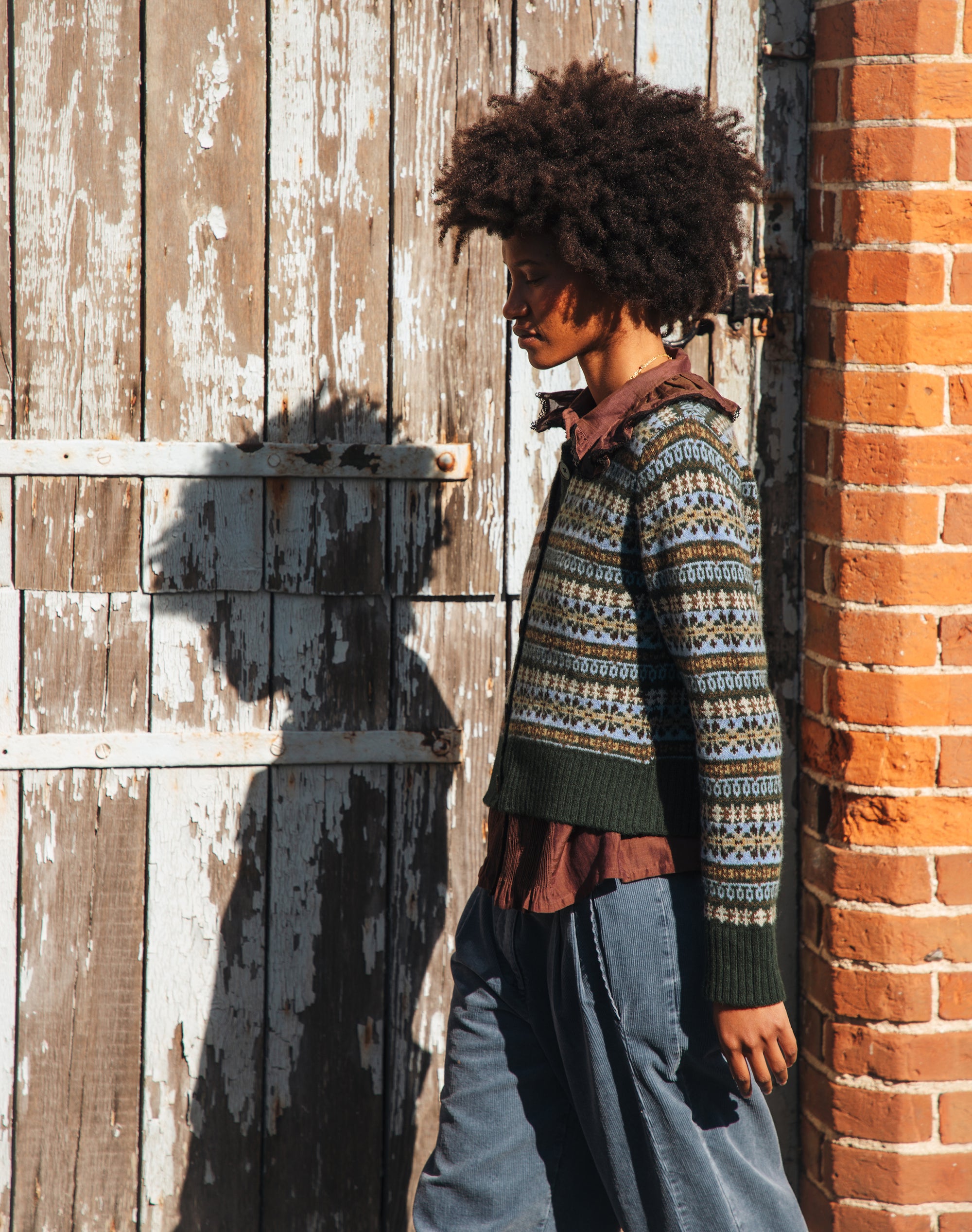 Merino Lambswool Fair Isle Cardigan