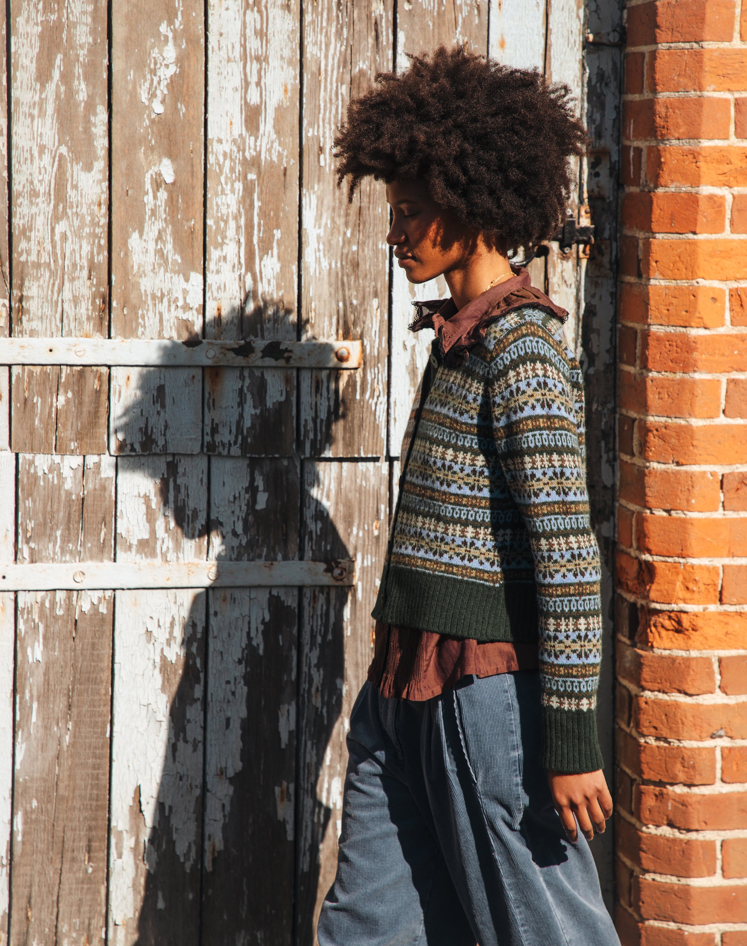 Merino Lambswool Fair Isle Cardigan