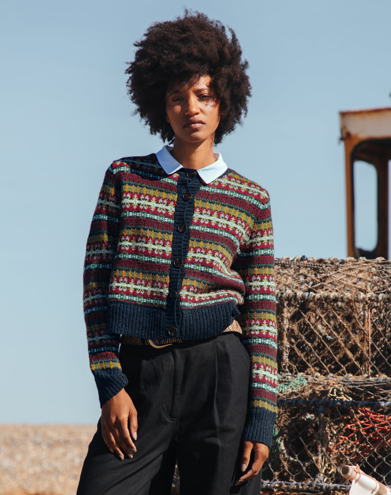 Merino Lambswool Fair Isle Cardigan