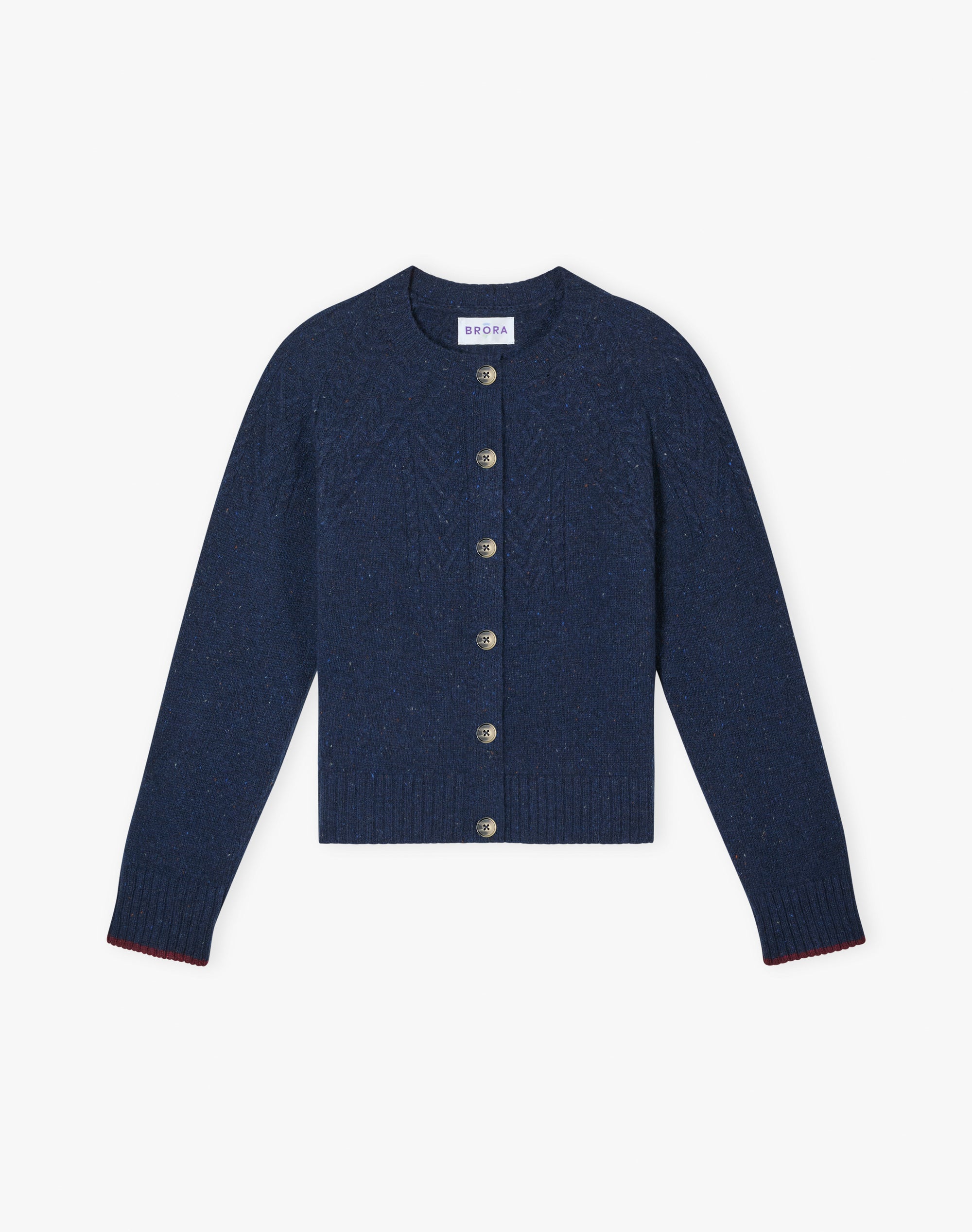 Wool Donegal Guernsey Cardigan