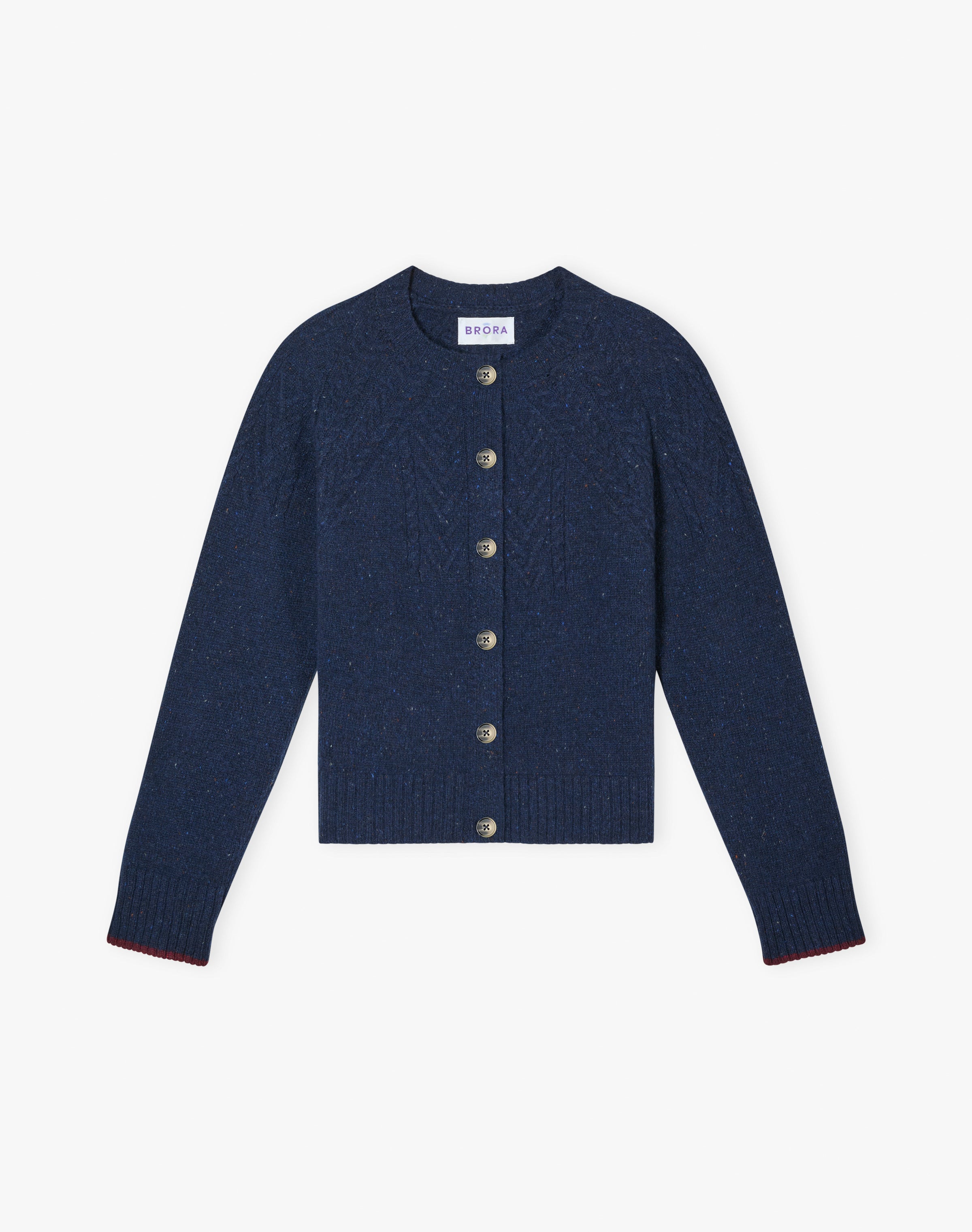 Wool Donegal Guernsey Cardigan