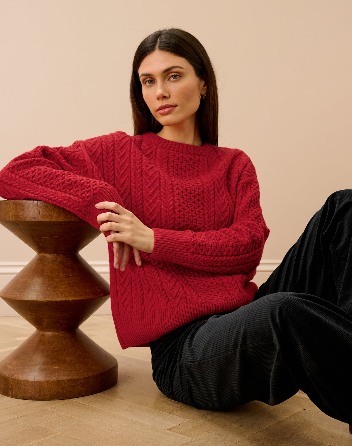 Supersoft Lambswool Aran Jumper