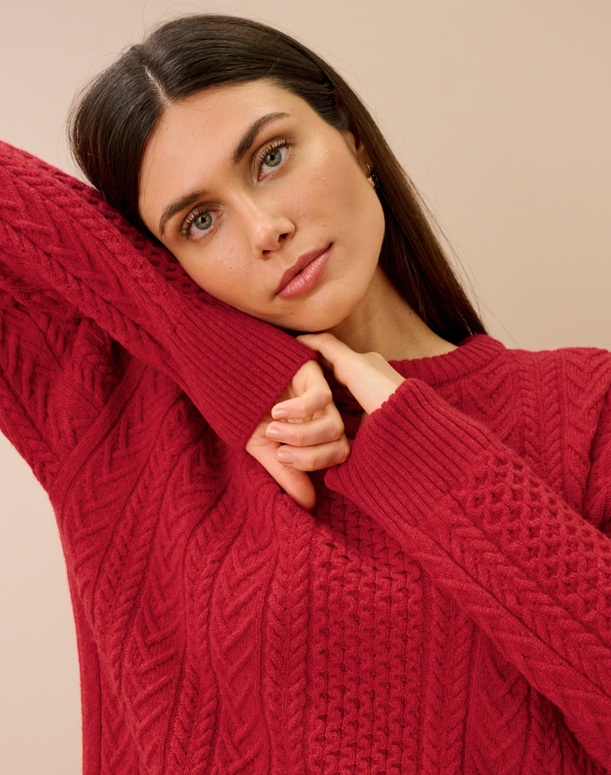 Supersoft Lambswool Aran Jumper