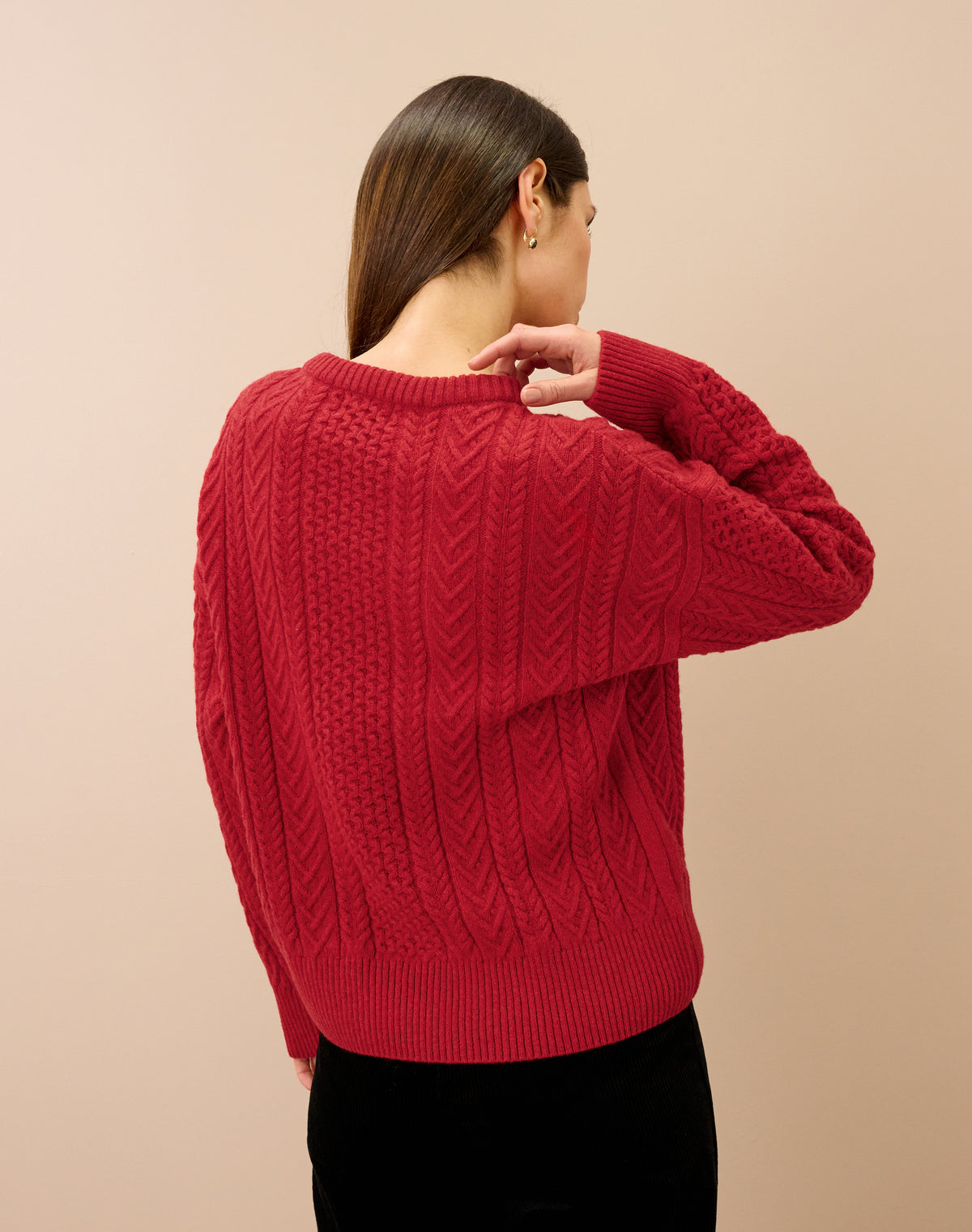 Supersoft Lambswool Aran Jumper