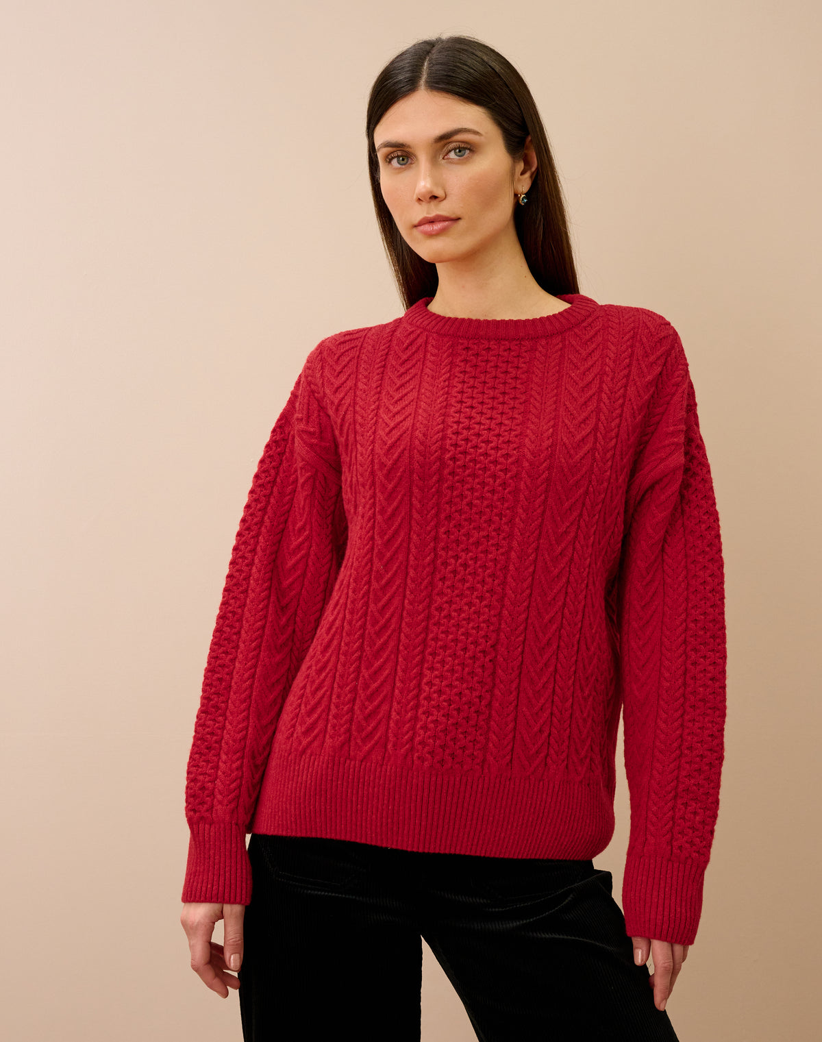 Supersoft Lambswool Aran Jumper