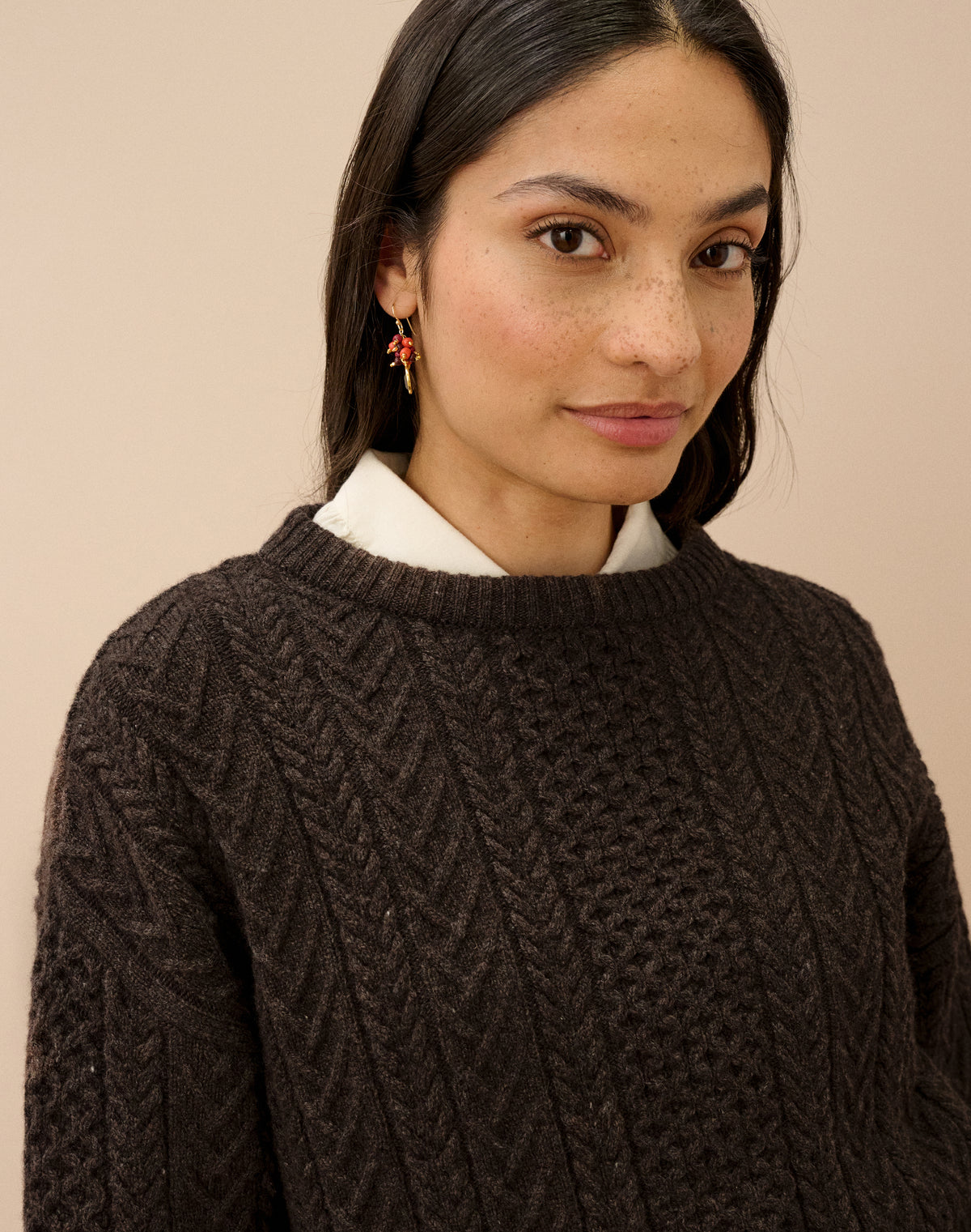 Supersoft Lambswool Aran Jumper