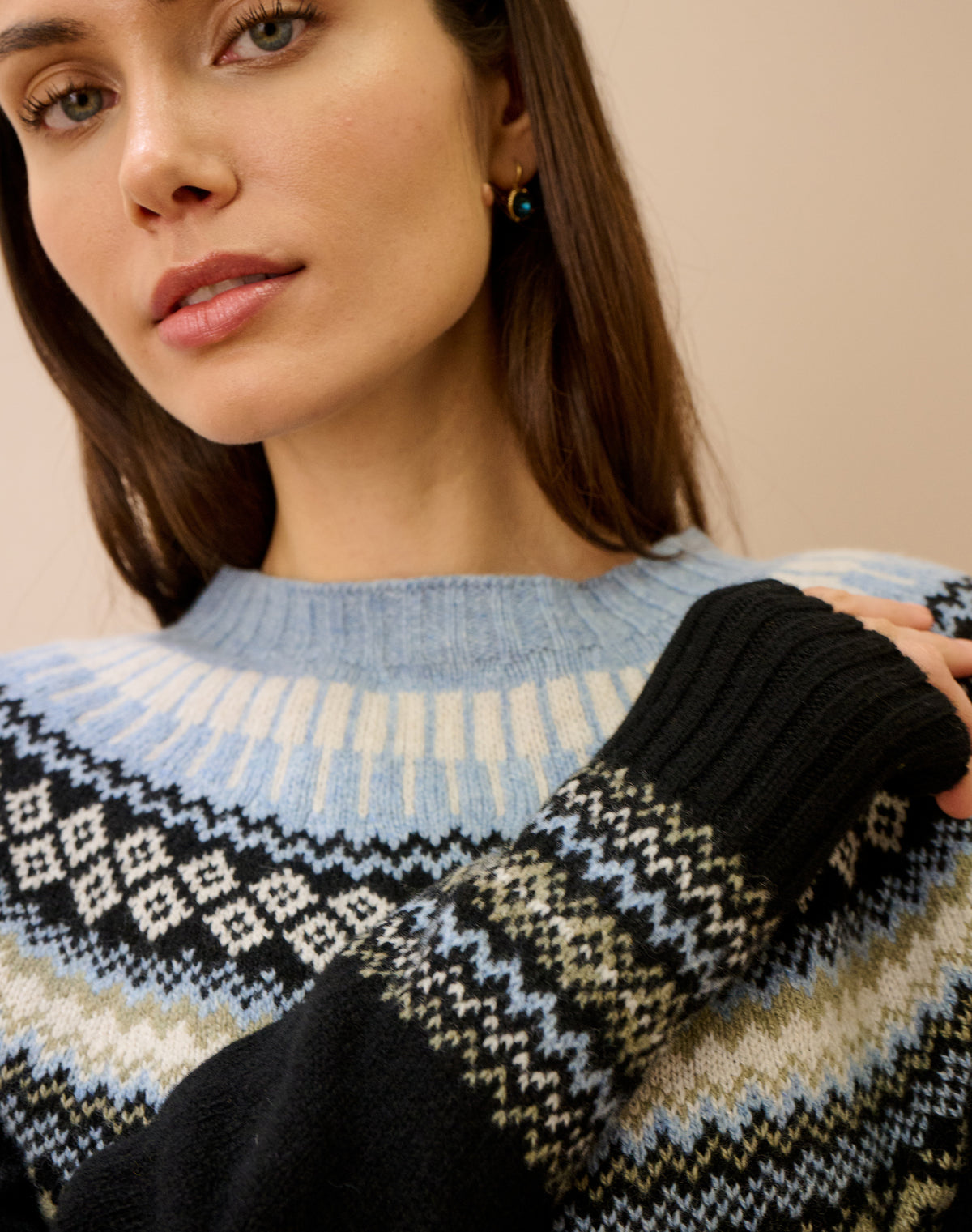 Supersoft Lambswool Fairisle Yoke Jumper