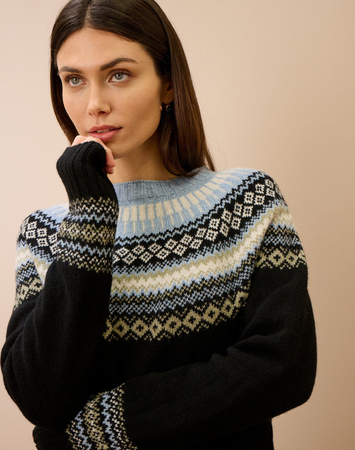 Supersoft Lambswool Fairisle Yoke Jumper