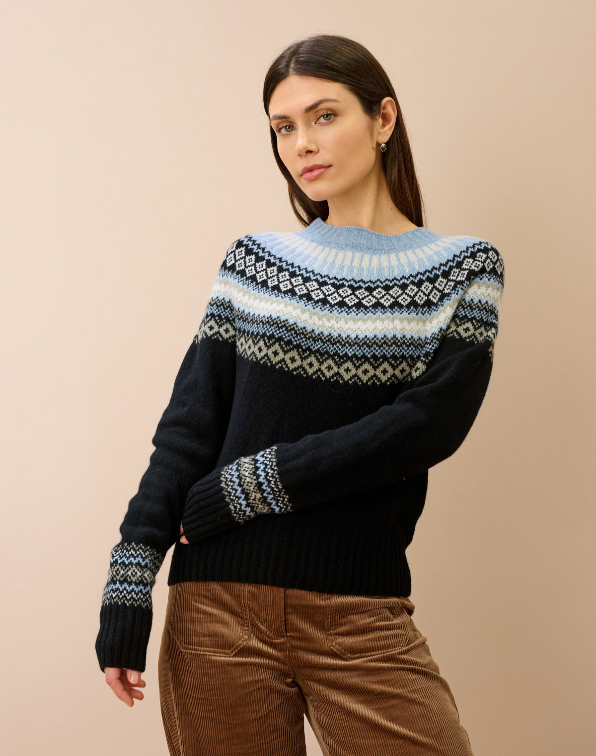 Supersoft Lambswool Fairisle Yoke Jumper