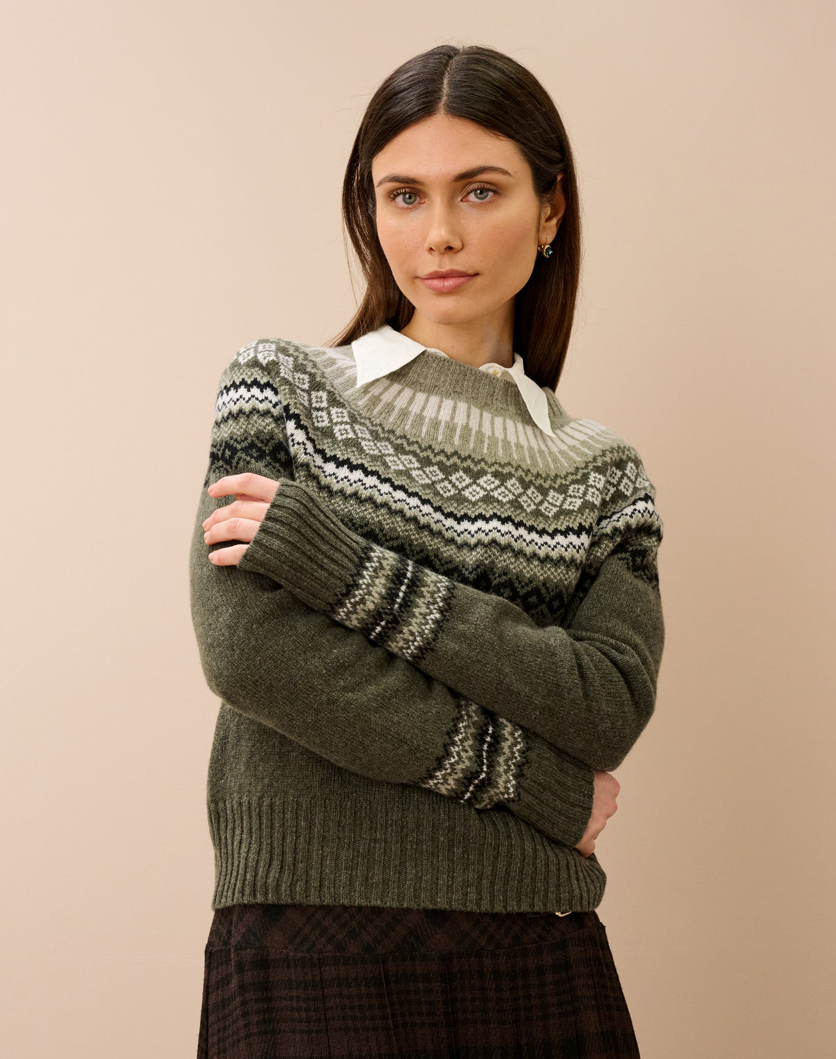 Supersoft Lambswool Fairisle Yoke Jumper