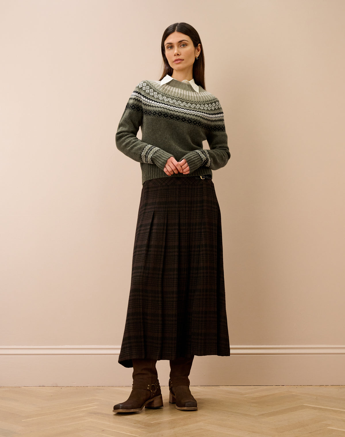 Supersoft Lambswool Fairisle Yoke Jumper