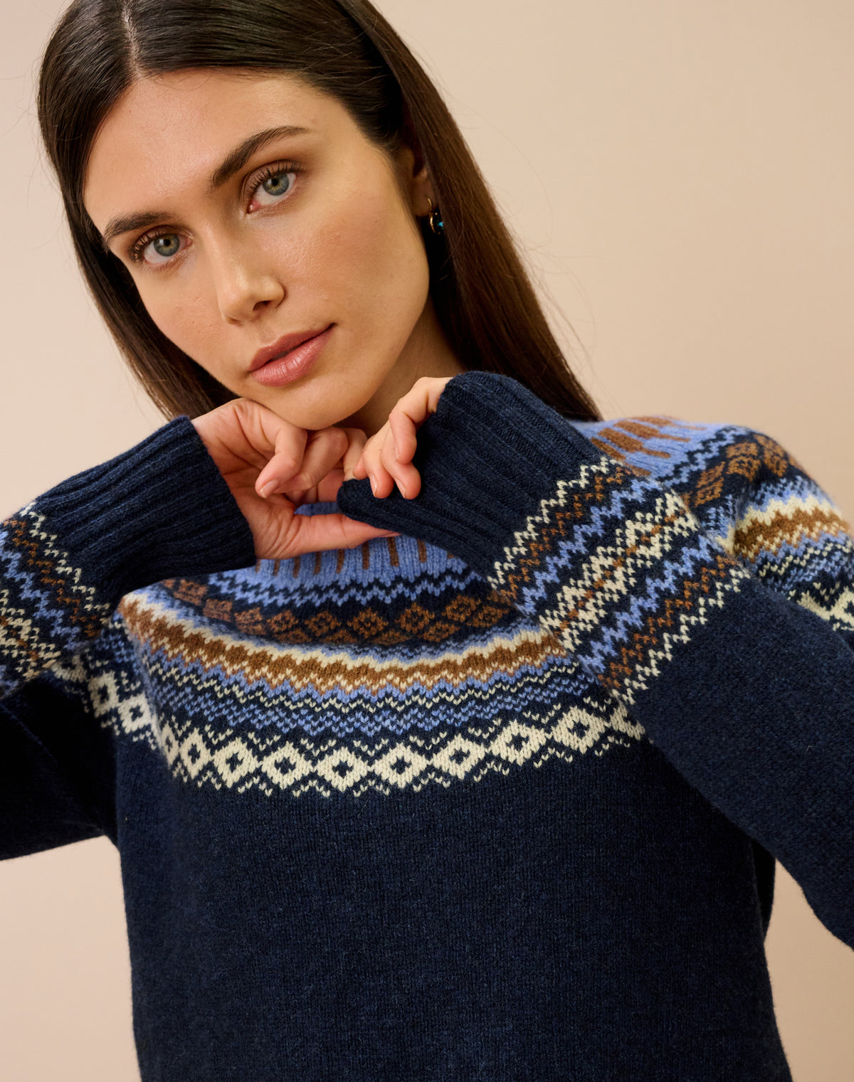 Supersoft Lambswool Fairisle Yoke Jumper