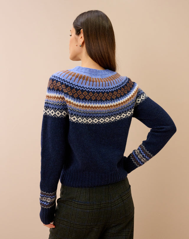 Supersoft Lambswool Fair Isle Yoke Jumper