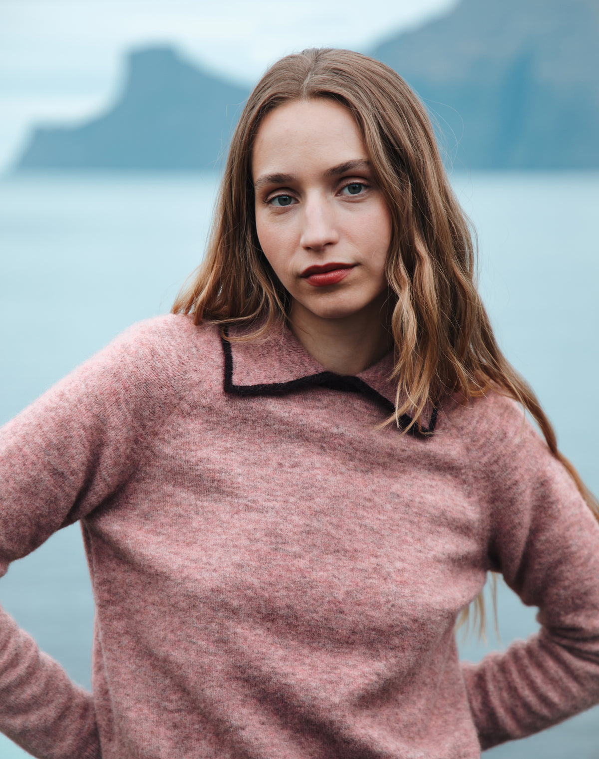 Alpaca Collared Jumper