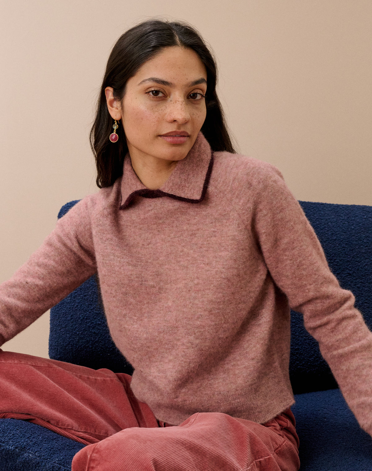 Alpaca Collared Jumper