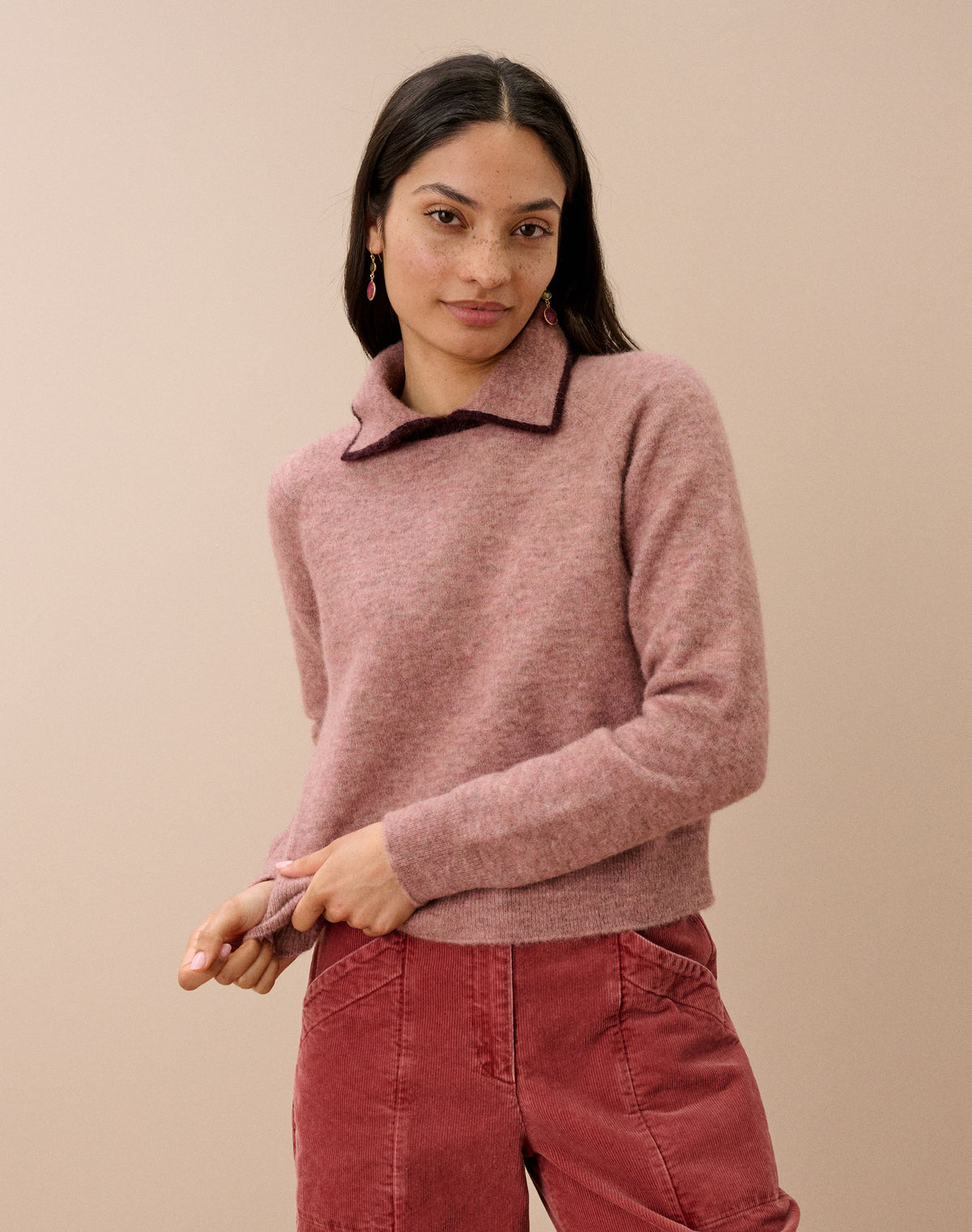 Alpaca Collared Jumper