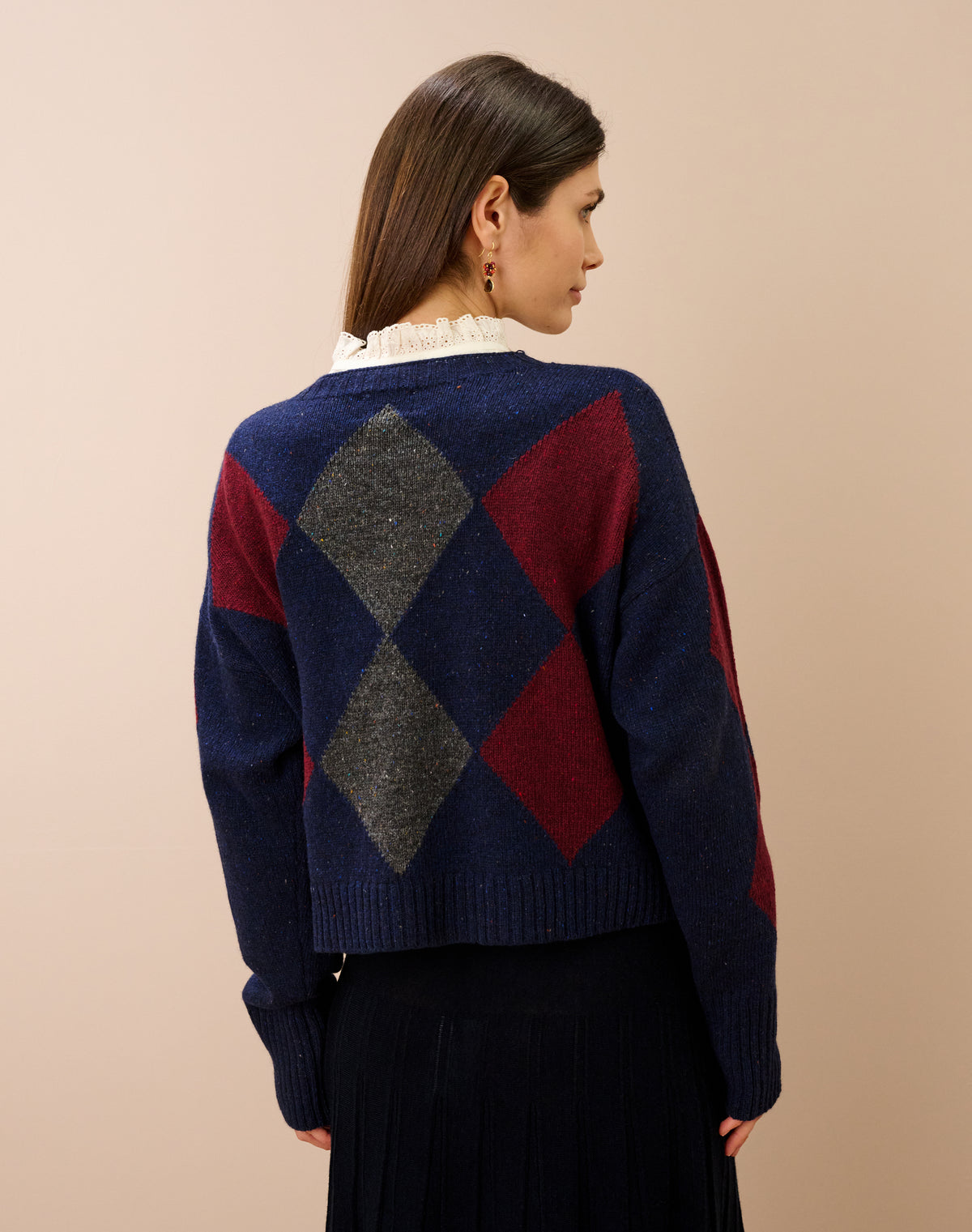 Wool Donegal Argyle Jumper
