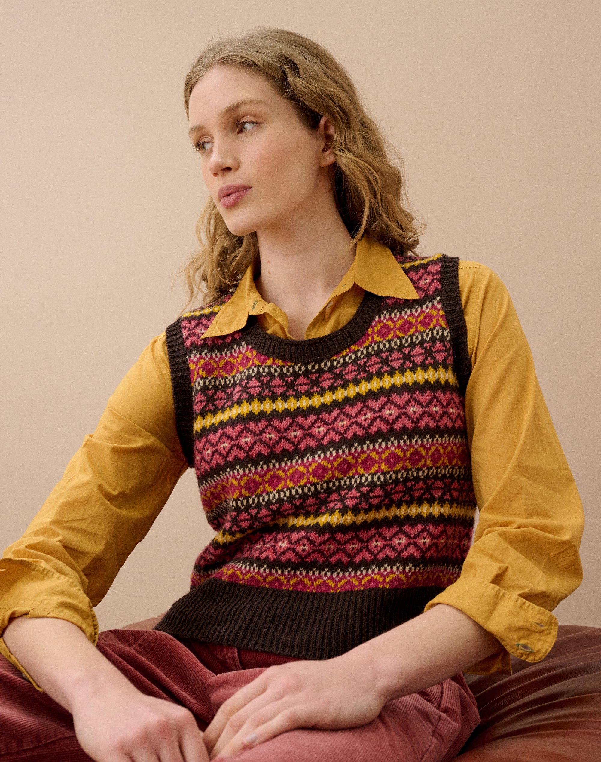 Wool Fair Isle Tank