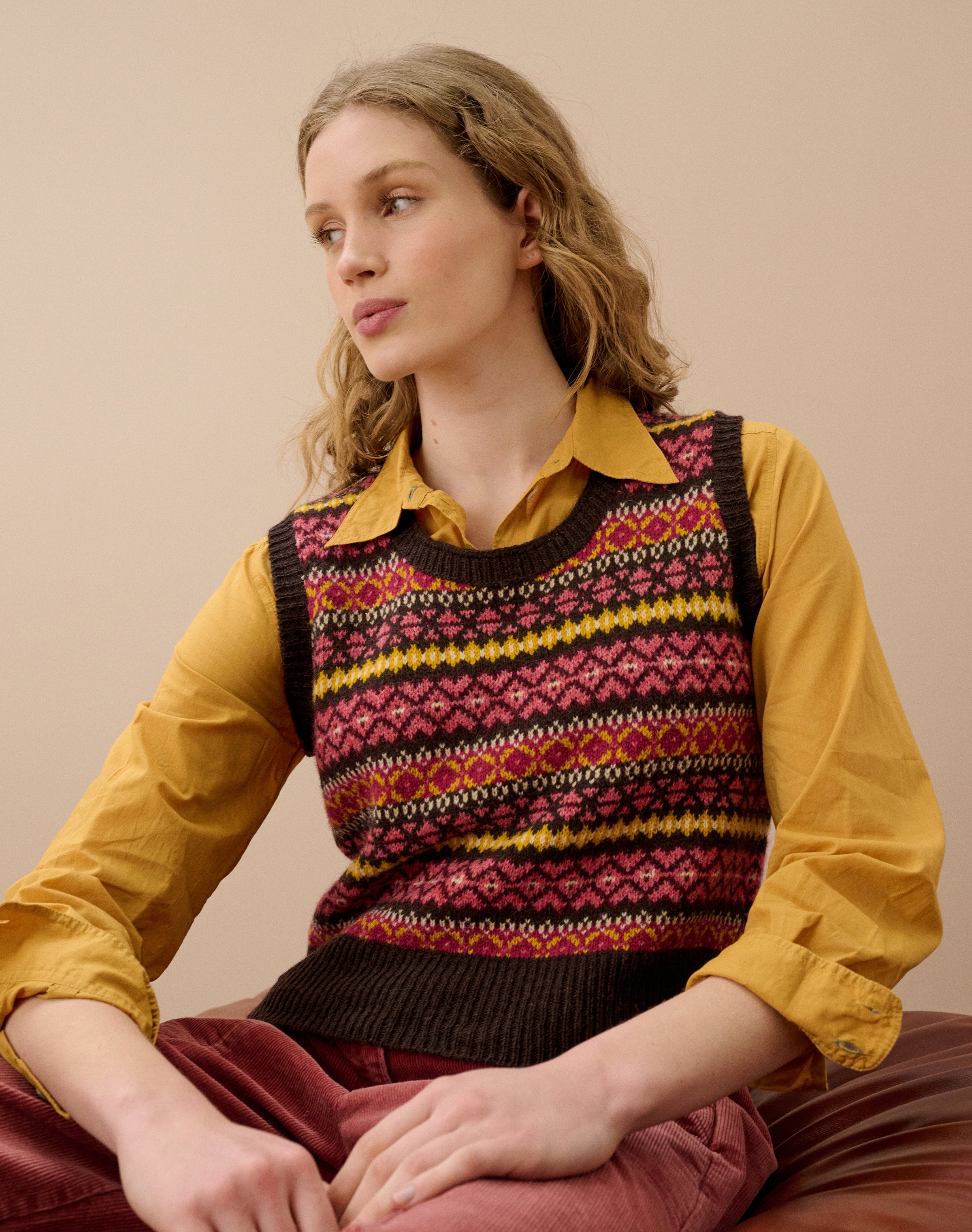 Wool Fair Isle Tank