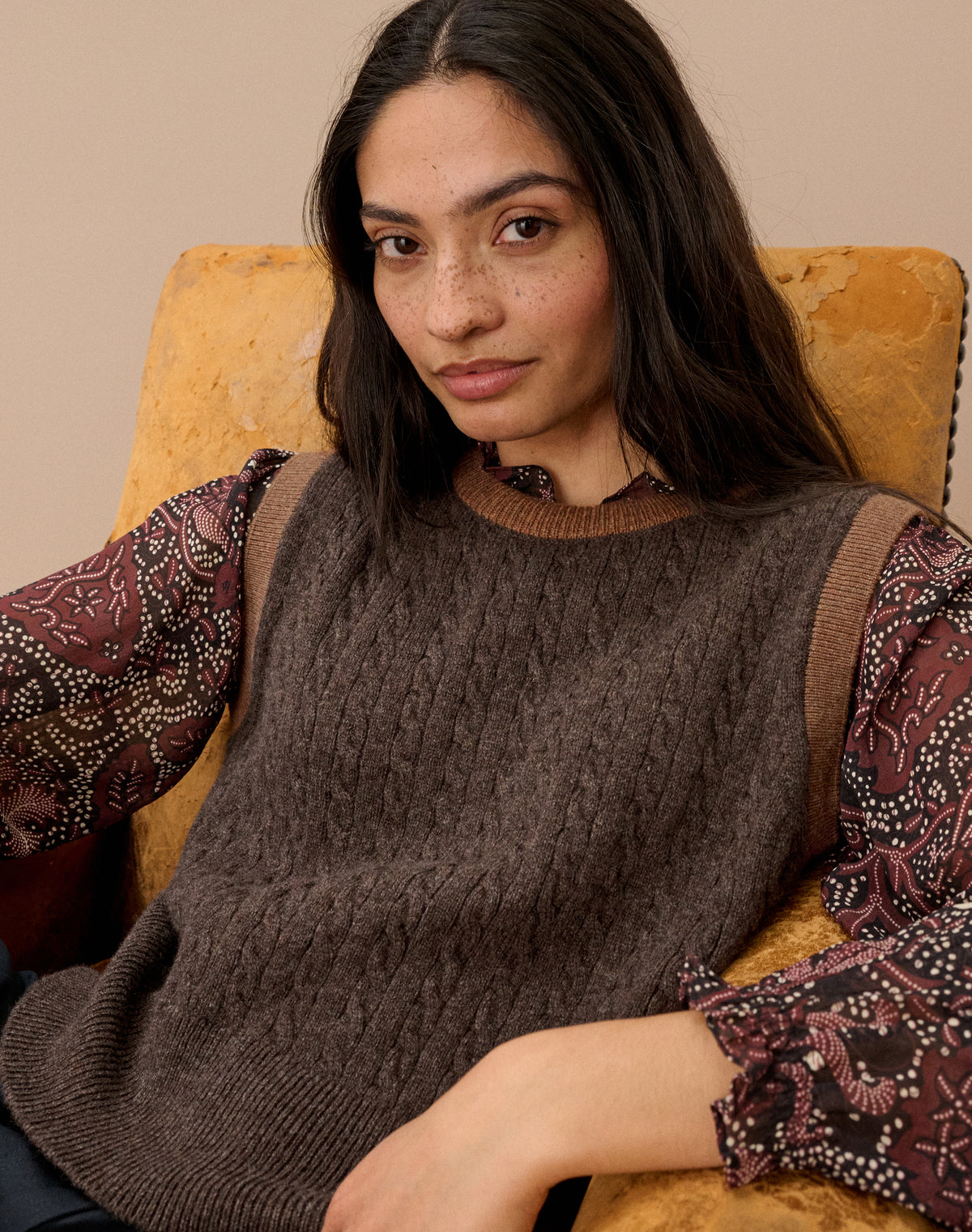 Supersoft Lambswool Cable Tank